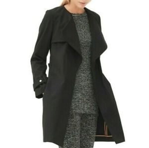 SANDRO Paris Malena cotton trenchcoat black - EU40